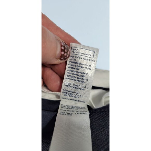 Tommy Hilfiger Dress Pants Navy Blue Womens Size 6 Tapered High Rise - Picture 14 of 16